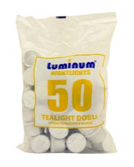 Pack 50 Tealights DB 8h duracion  