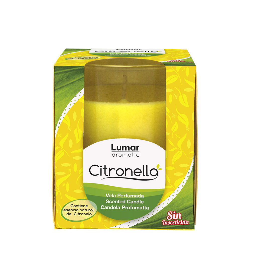 Vaso Cristal Perf. Citronela Lumar Aromatic